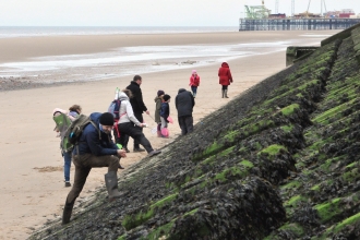 Rockpooling in Blackpool. Credit: Brian Jones