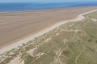 Sand dunes drone