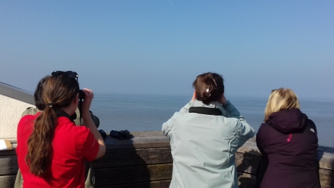 Sea watch at Rossall Point Observation Tower