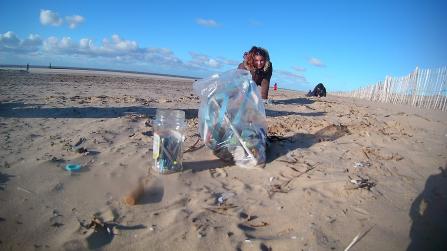 Nurdle Hunt with Peel Environmental on Crosby beach 