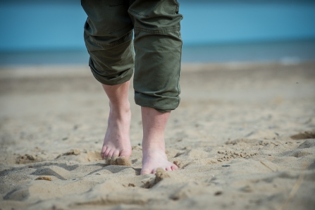 Walking barefoot in the sand © Matthew Roberts