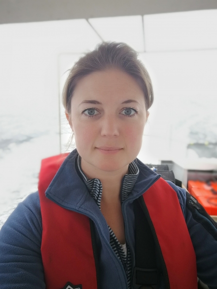 Emily Baxter on boat