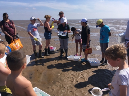 Mud Dipping on St Anne's Beach, Lancashire ©Brian Jones