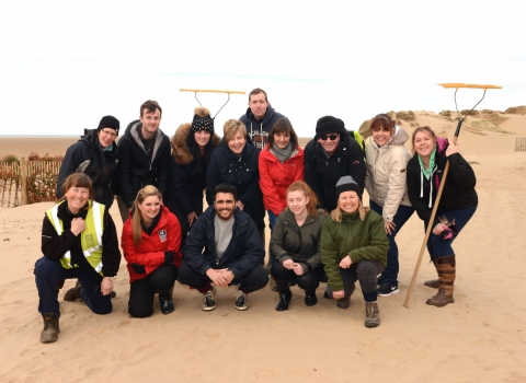 Volunteers on a conservation day