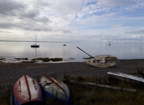 Boats on the Ribble Estuary